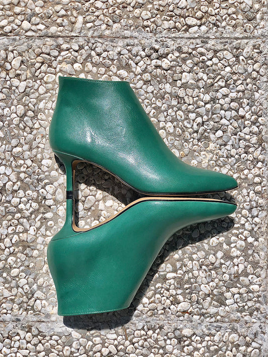 TITTY GREEN LEATHER