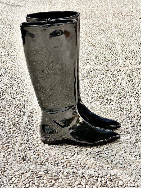 PETER NOIR CUIR VERNI