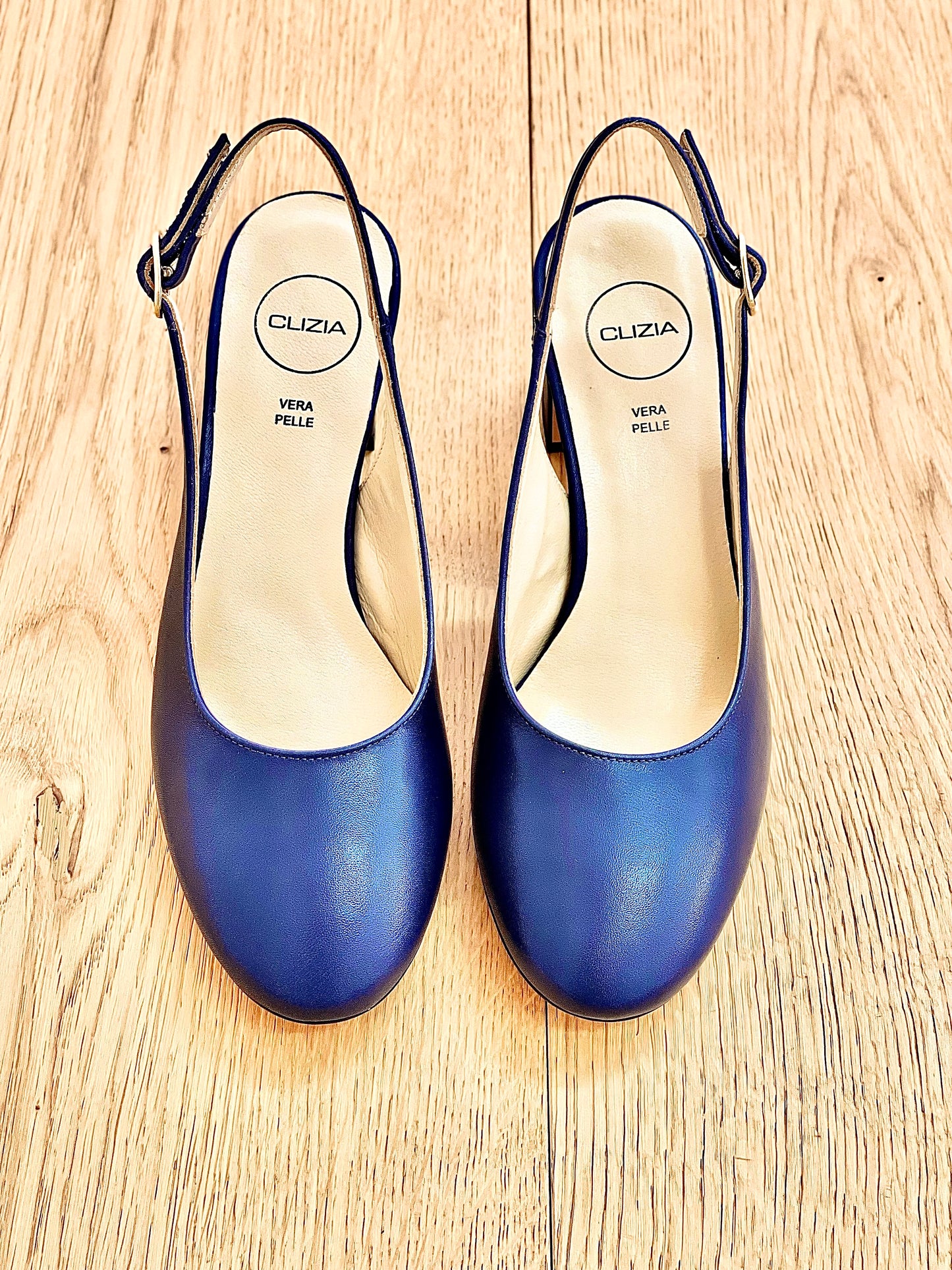 CHANTAL CUIR BLEU