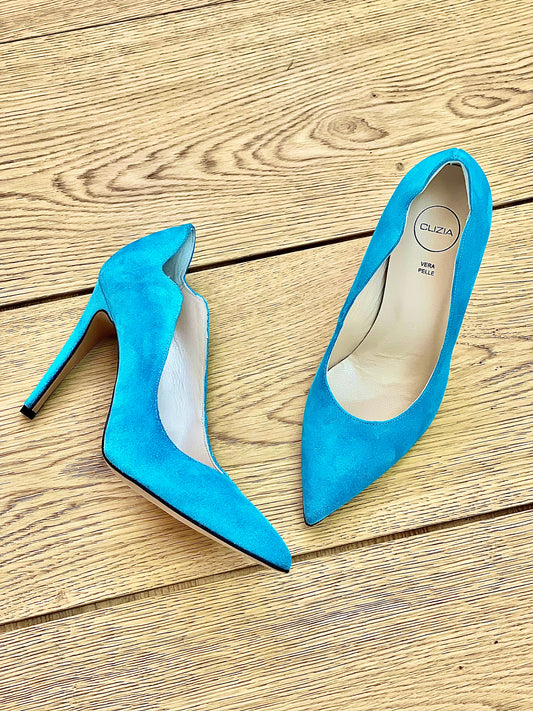 LOLA TURQUOISE EN DAIM