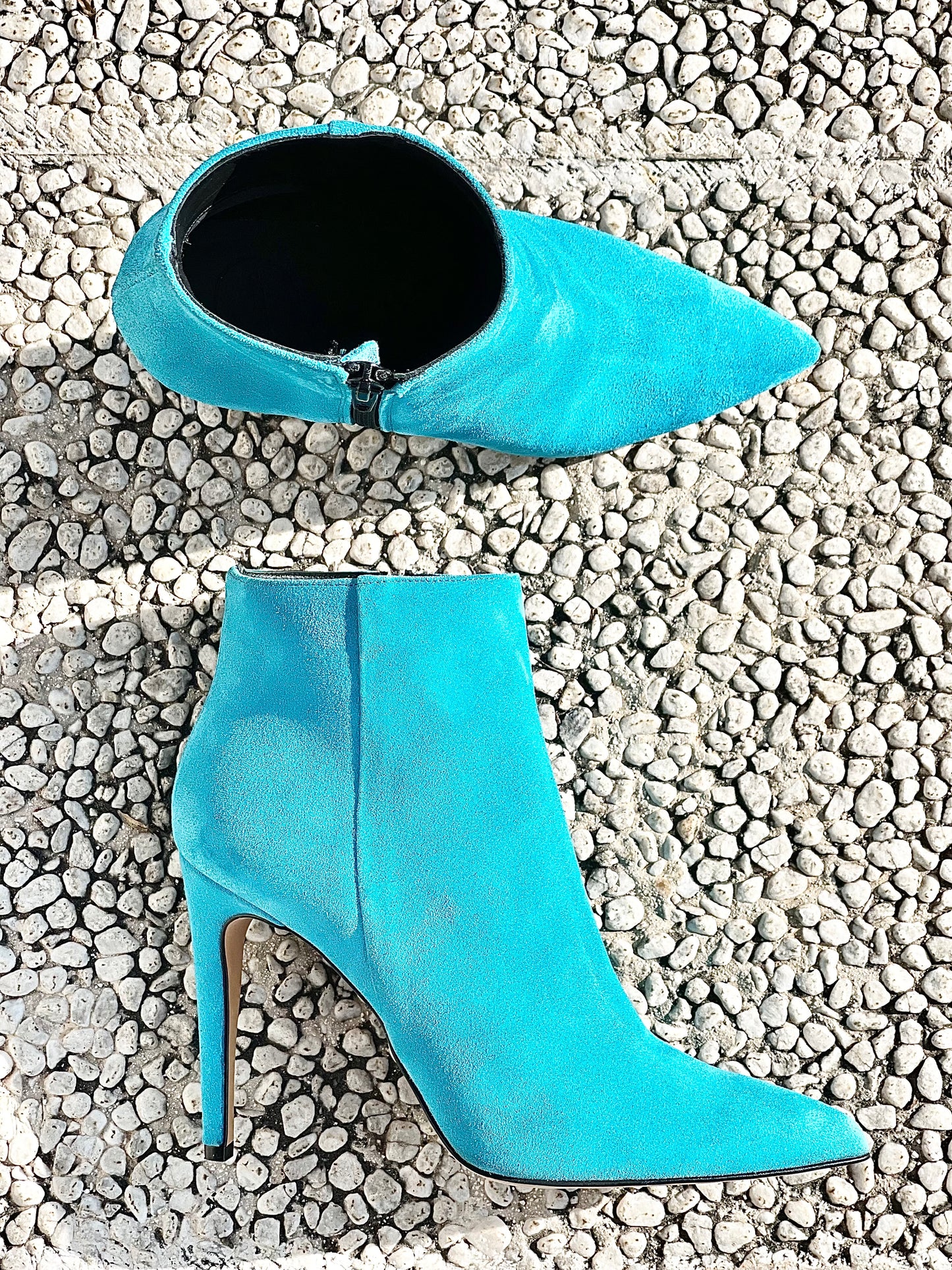 TITA EN DAIM TURQUOISE