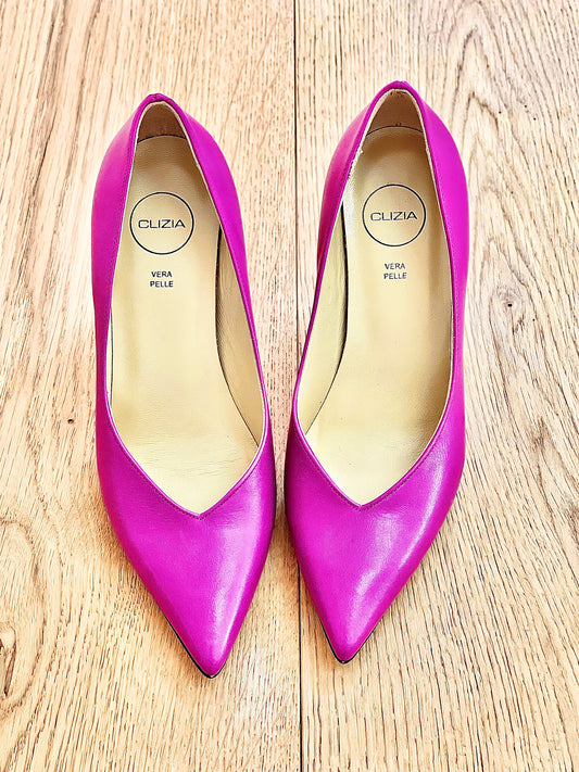 AMALIA CUIR FUCHSIA