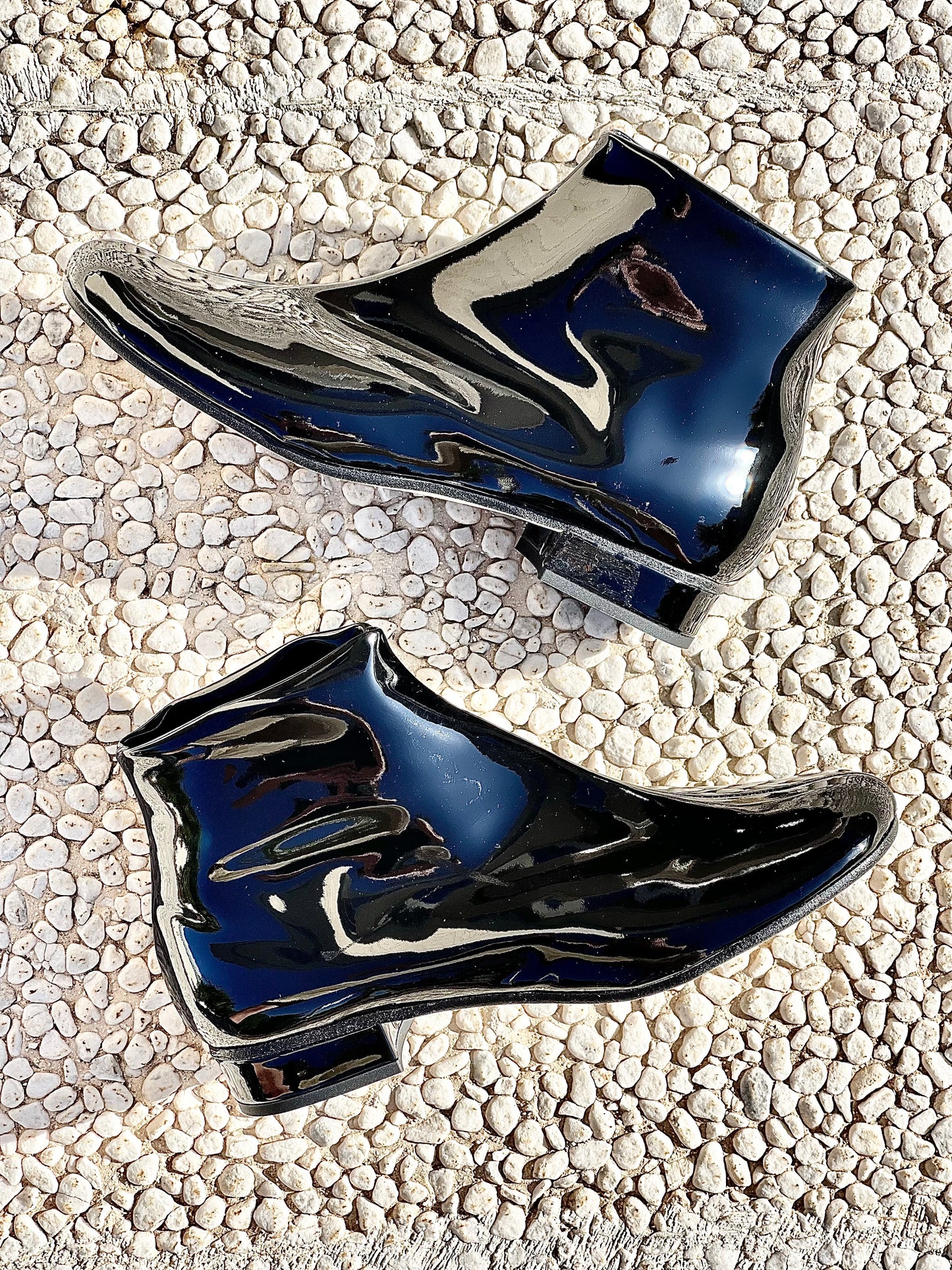 CALVIN NOIR CUIR VERNI