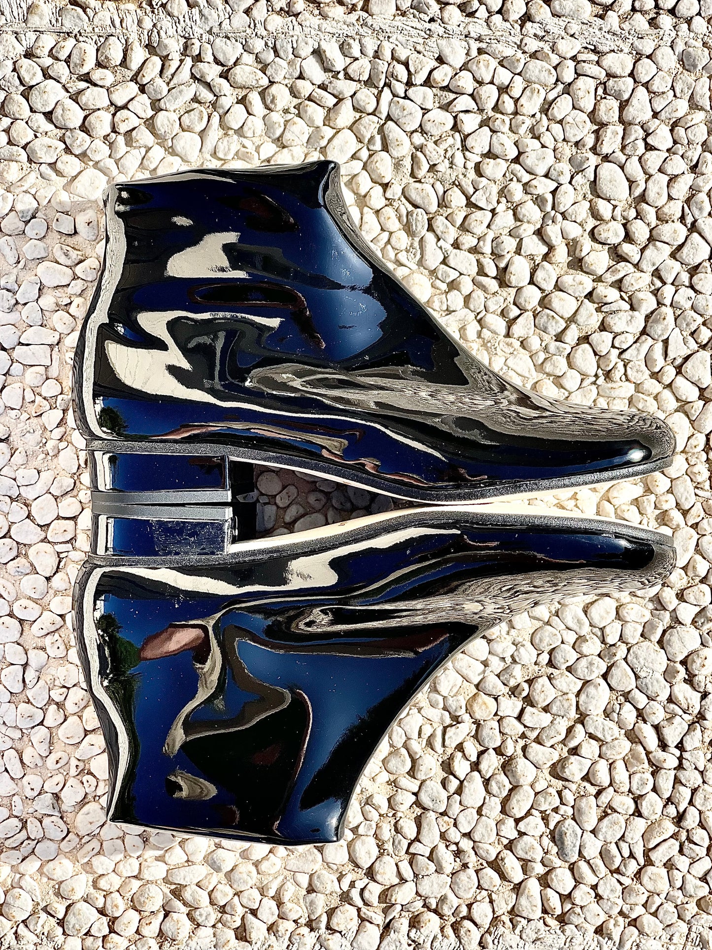 CALVIN NOIR CUIR VERNI