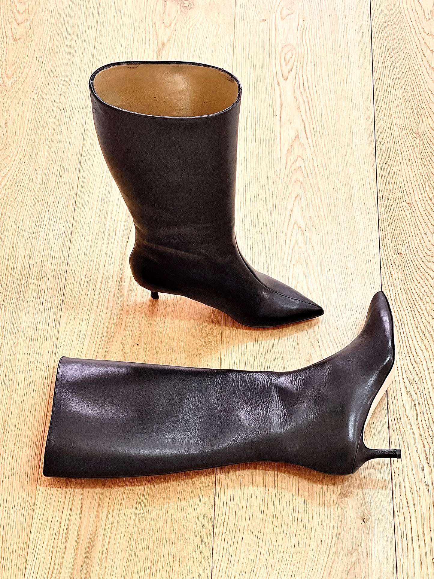 MELISSA LEATHER BLACK