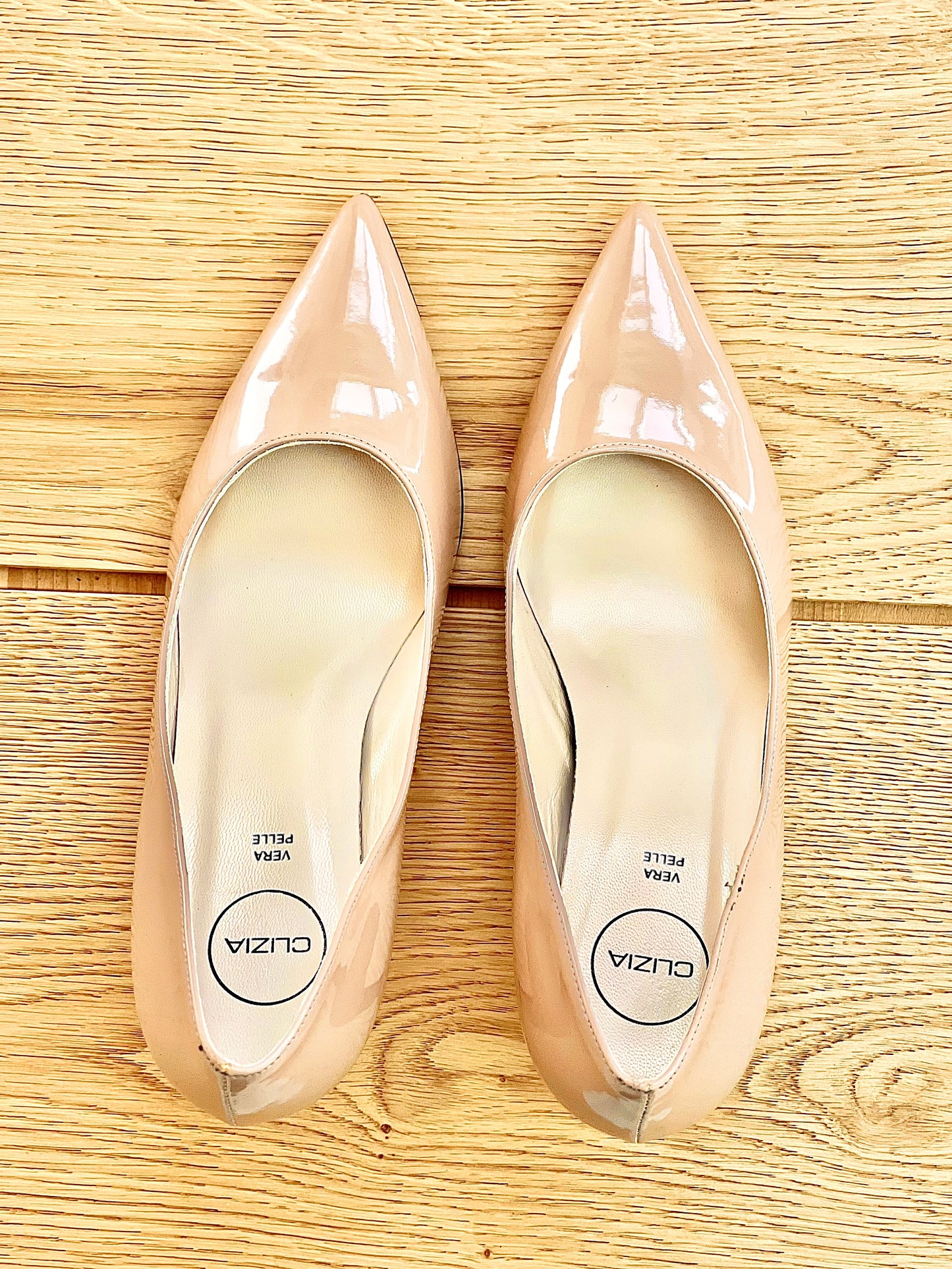 ISA NUDE PATENT LEATHER