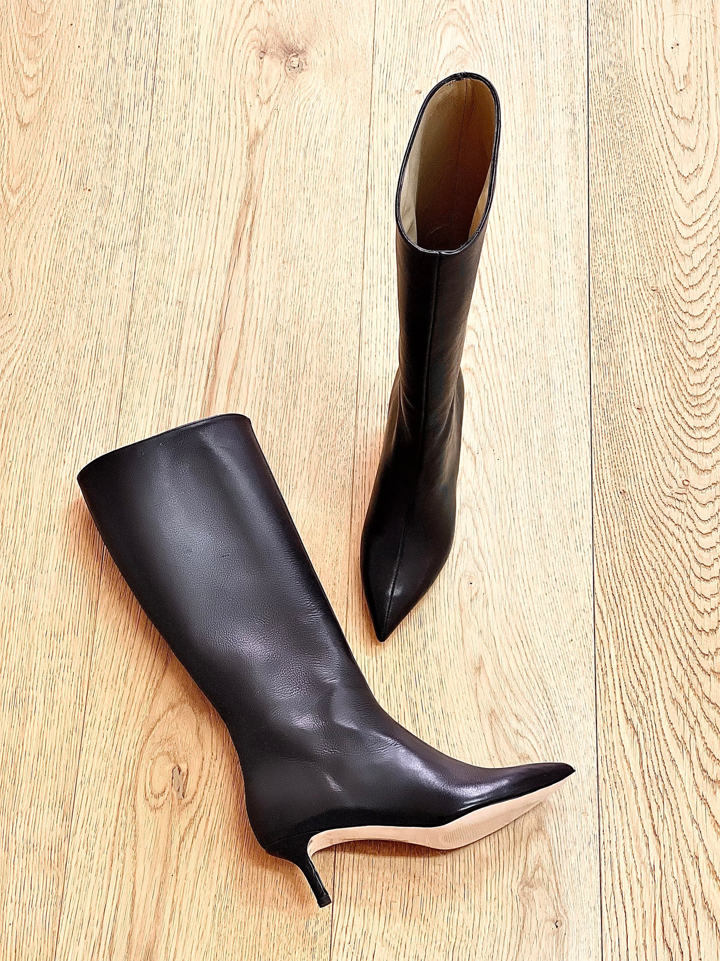 MELISSA LEATHER BLACK