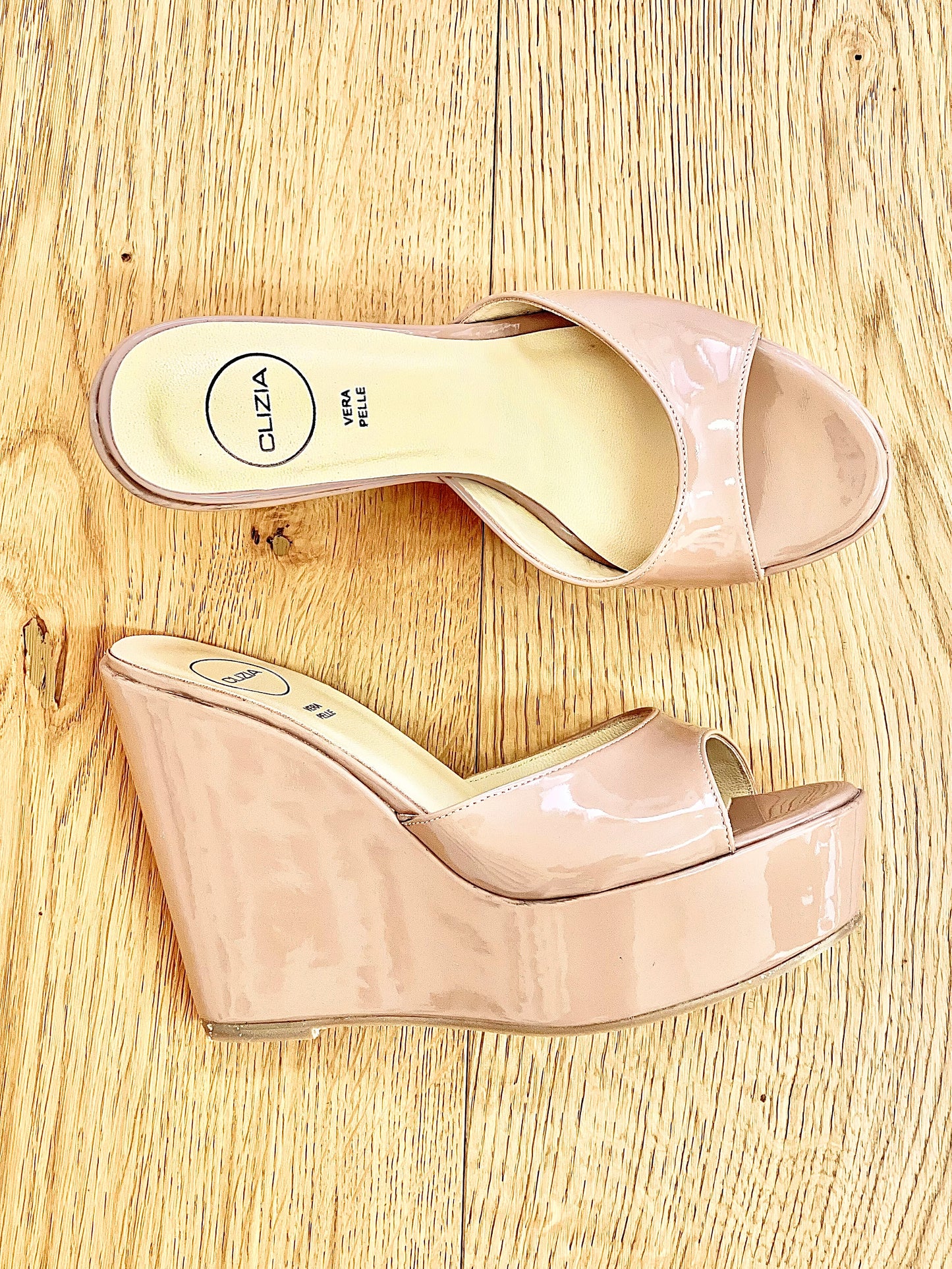 ALLISON NUDE PATENT LEATHER