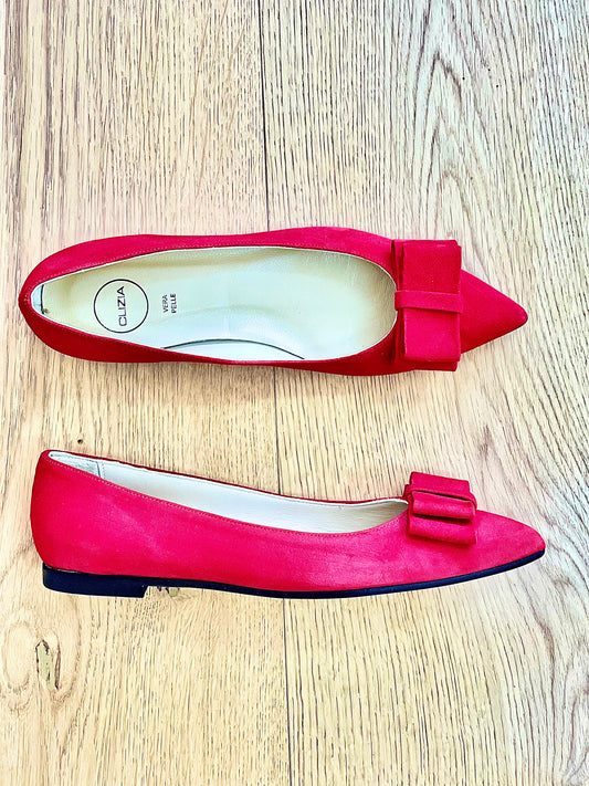 COIN SUEDE ROUGE