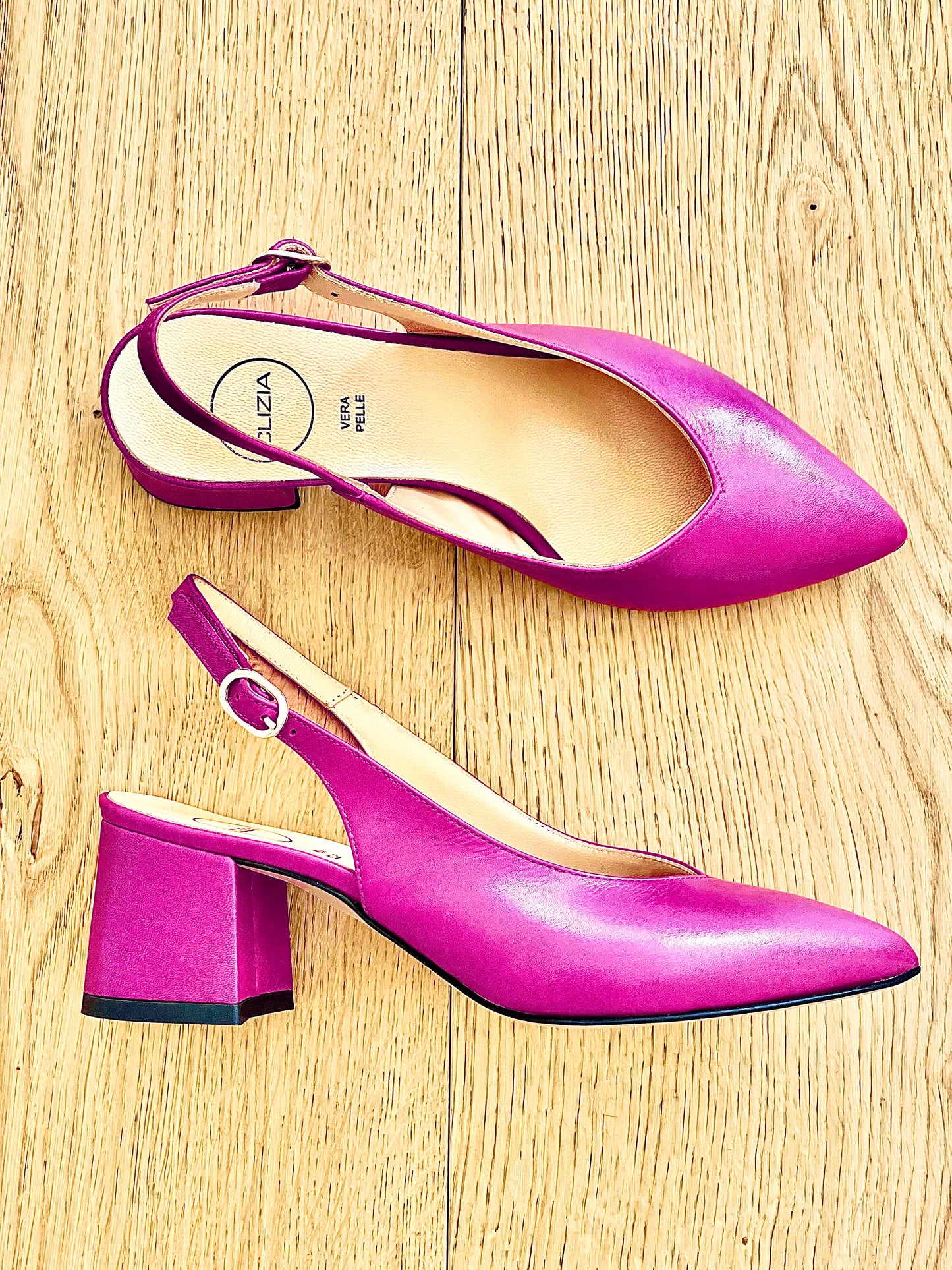 OLGA CUIR FUCHSIA