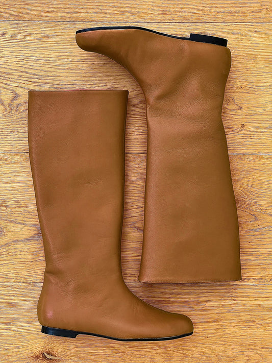 CINDY COGNAC LEER