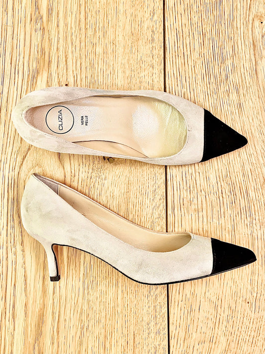 LICHT SUÈDE BEIGE/ZWART