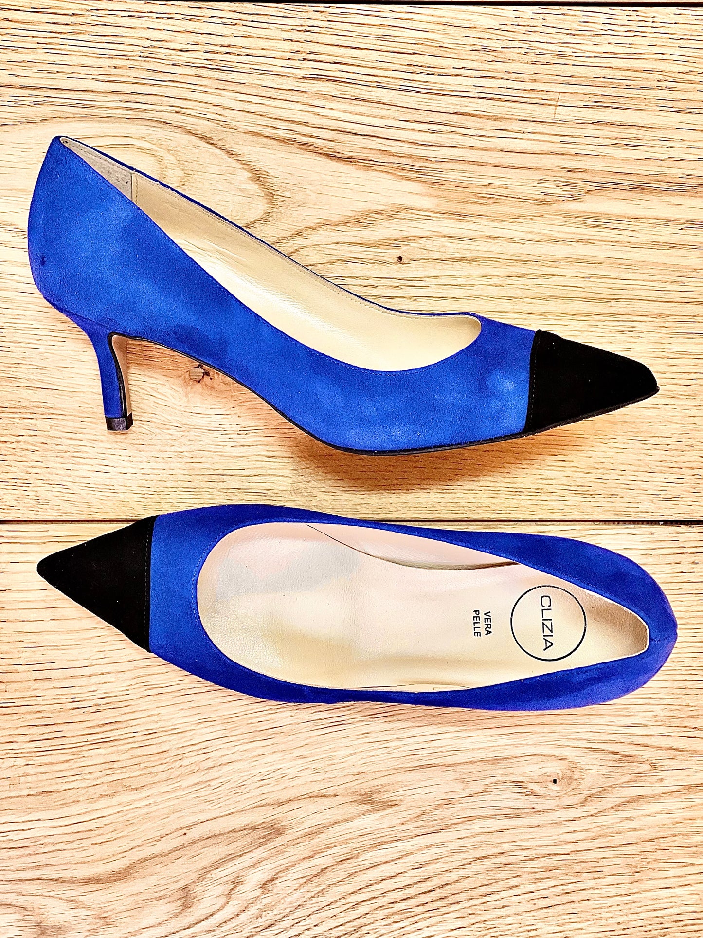 LICHT SUÈDE BLAUW/ZWART