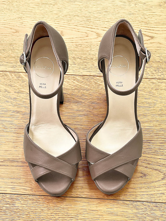 BRAIS LEATHER TAUPE