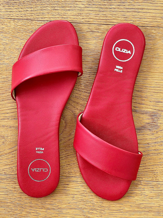 YIP LEATHER RED