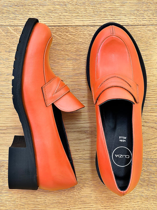 NELLY LEATHER ORANGE