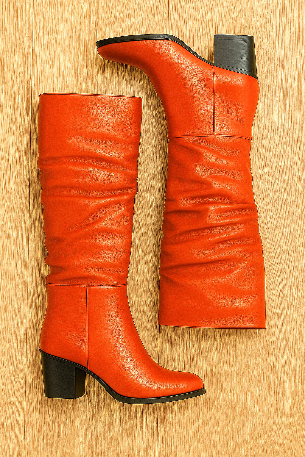 DAVID ORANGE LEATHER