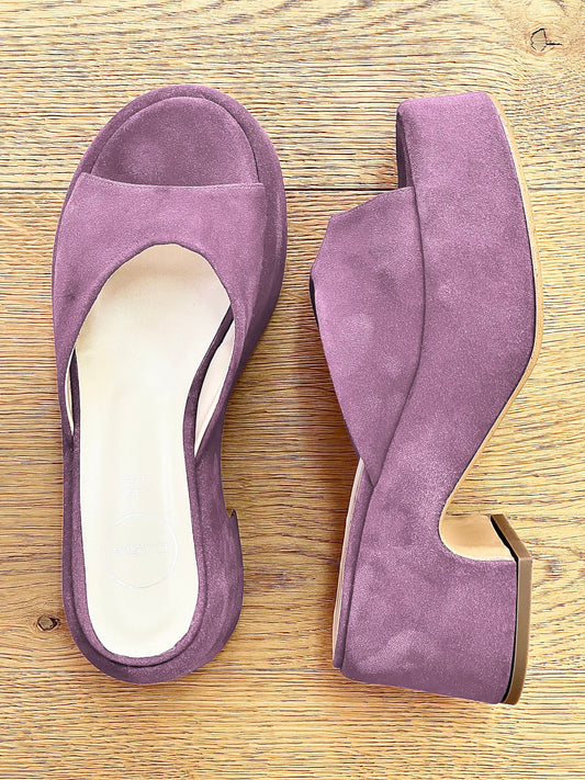 JACKIE SUEDE LILAC