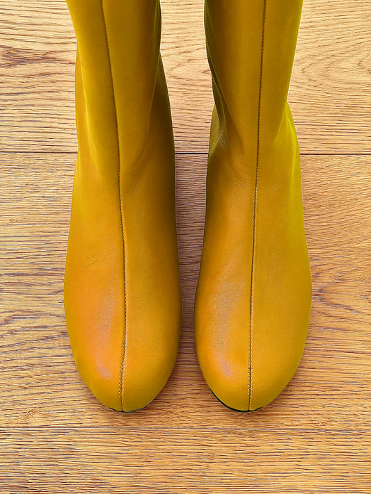 CINDY LEATHER YELLOW