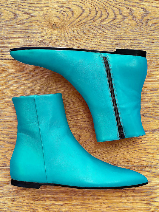 GERRI LEATHER BLUE