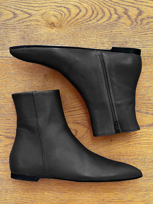 GERRI LEATHER CZARNY