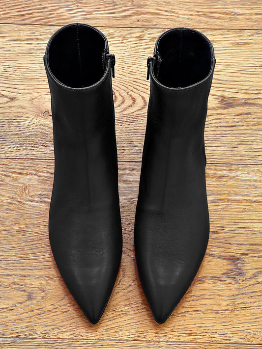 GERRI LEATHER CZARNY