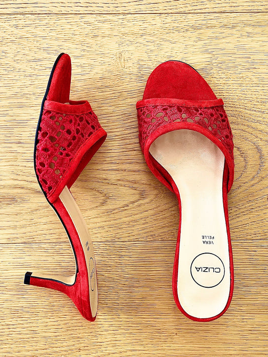MEGAN MACRAME RED