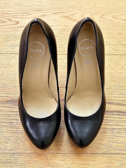 WAVE LEATHER CZARNY