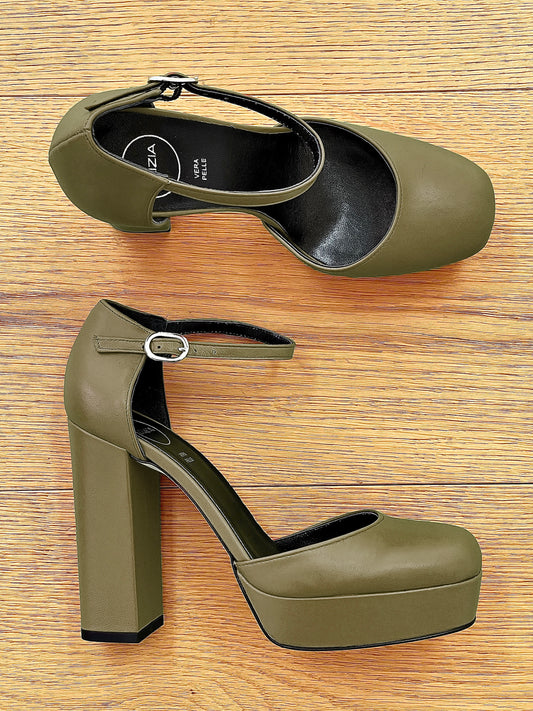 IKO LEATHER KAKI