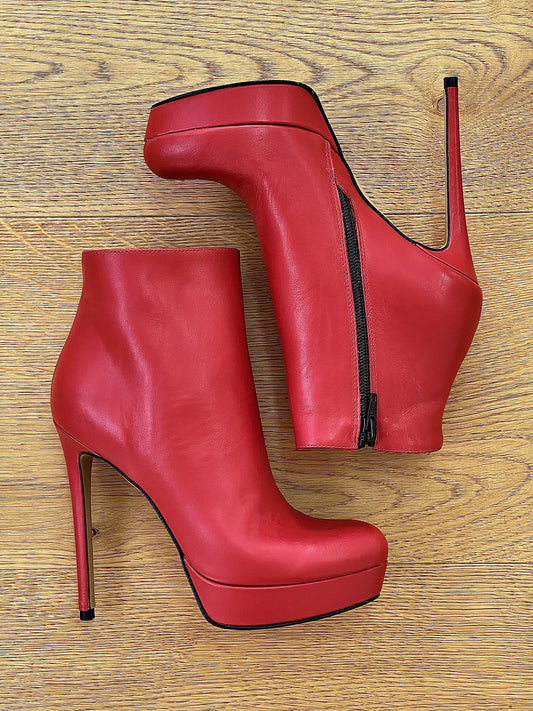 LOREN LEATHER RED