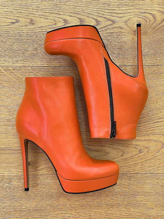 LOREN LEATHER ORANGE
