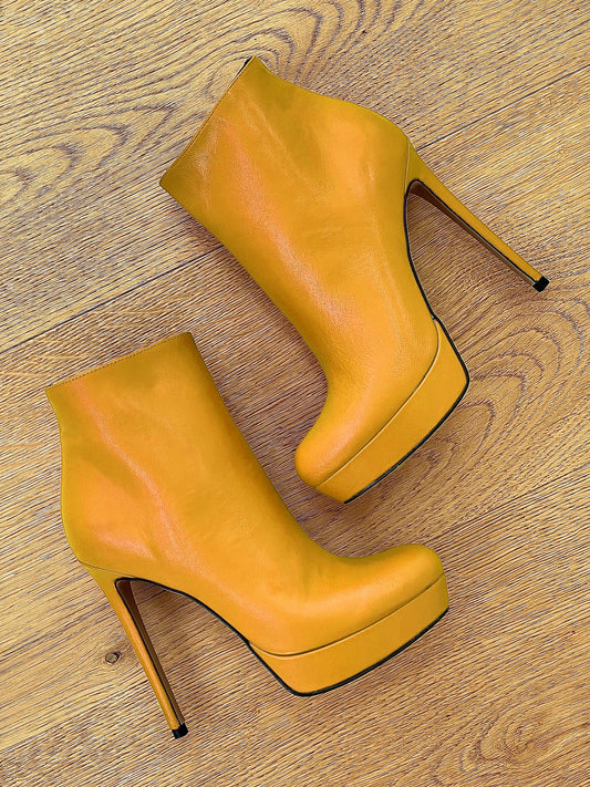 LOREN LEATHER YELLOW