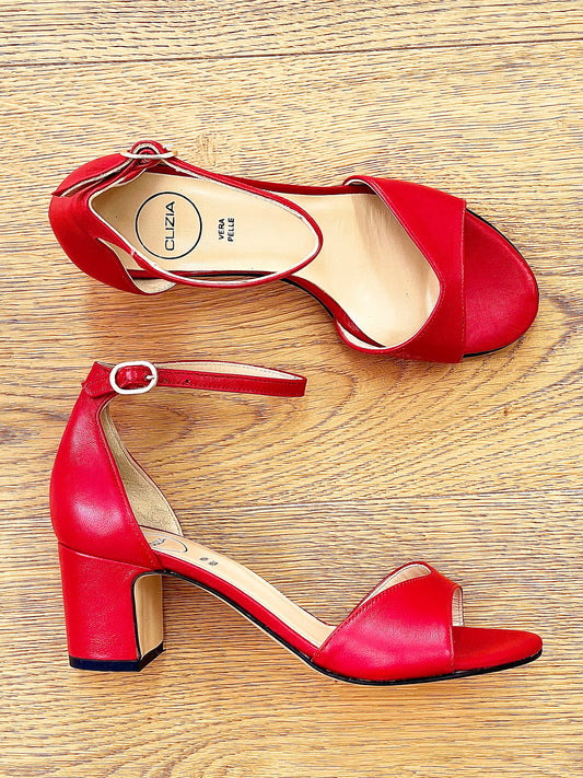 SCARLETT LEATHER RED