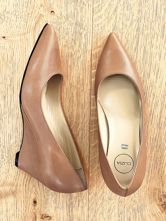 AVA LEATHER TAUPE