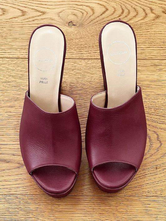 EMMA BURGUNDY LEATHER