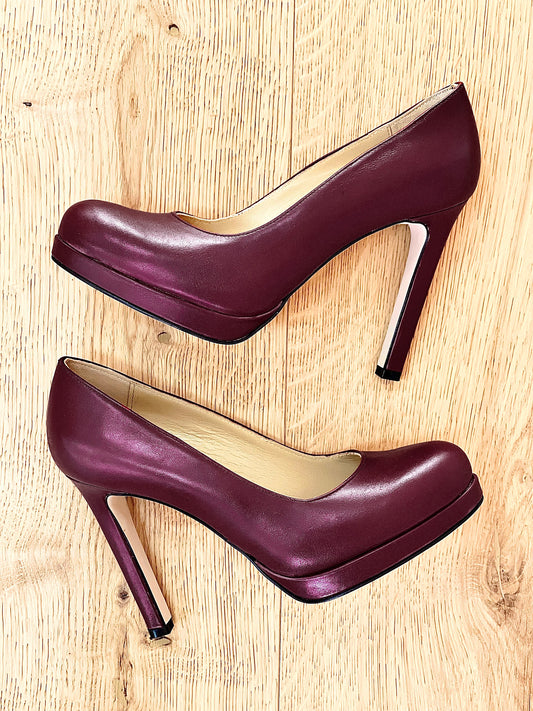ANNA BURGUNDY LEATHER