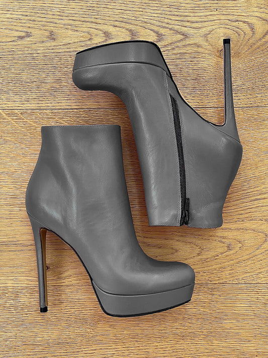 LOREN LEATHER CINZENTO