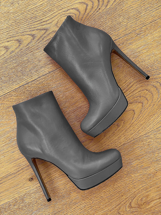 LOREN LEATHER CINZENTO