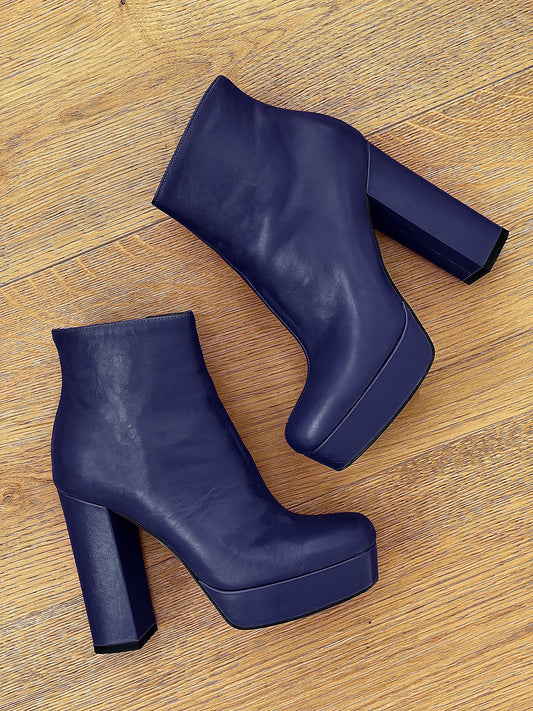 DETROIT LEATHER BLUE