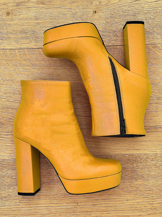 DETROIT LEATHER YELLOW