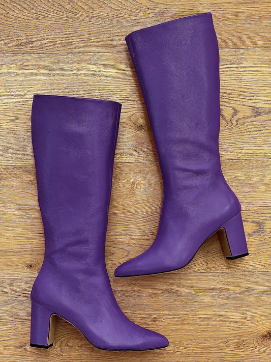 MARCA DE COURO ROXO
