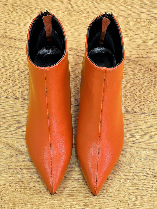 GHITA LEATHER ORANGE