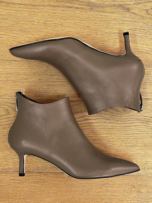 GHITA LEATHER TAUPE