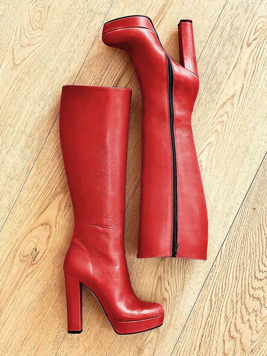 SAVANNAH LEATHER RED