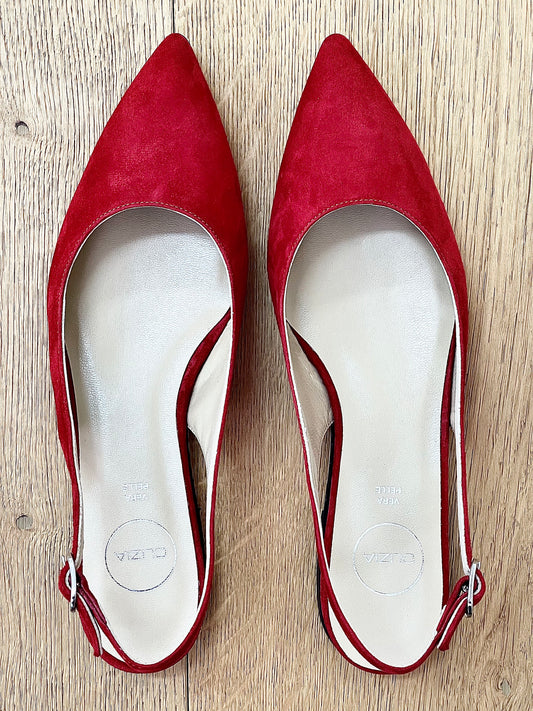 DELIA RED SUEDE