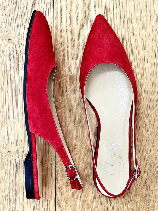 DELIA RED SUEDE