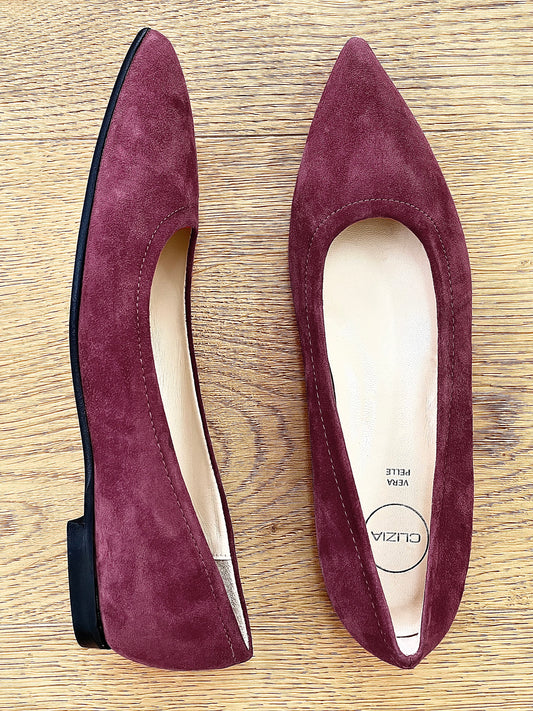 UMA PIELE DE CĂPRIOARĂ BURGUNDY