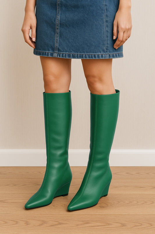 SYDNEY CU PIELE VERDE