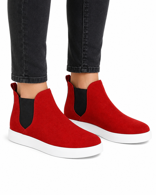 TOMMY DIN PIELE DE CAPRĂ ROȘIE