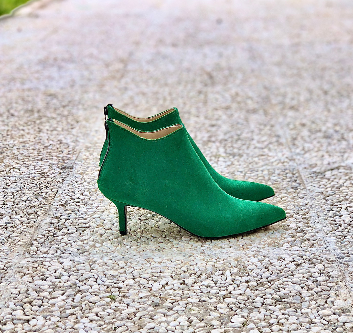 GHITA DIN PIELE DE CĂPRIU VERDE